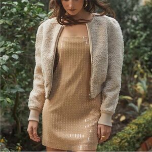 Stacy faux fur jacket Ivory